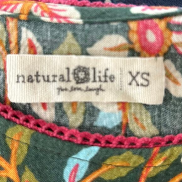 Natural Life Women Maxi Dress Boho Hippie Forest Fairy Whimsical Green Size XS - Picture 5 of 9